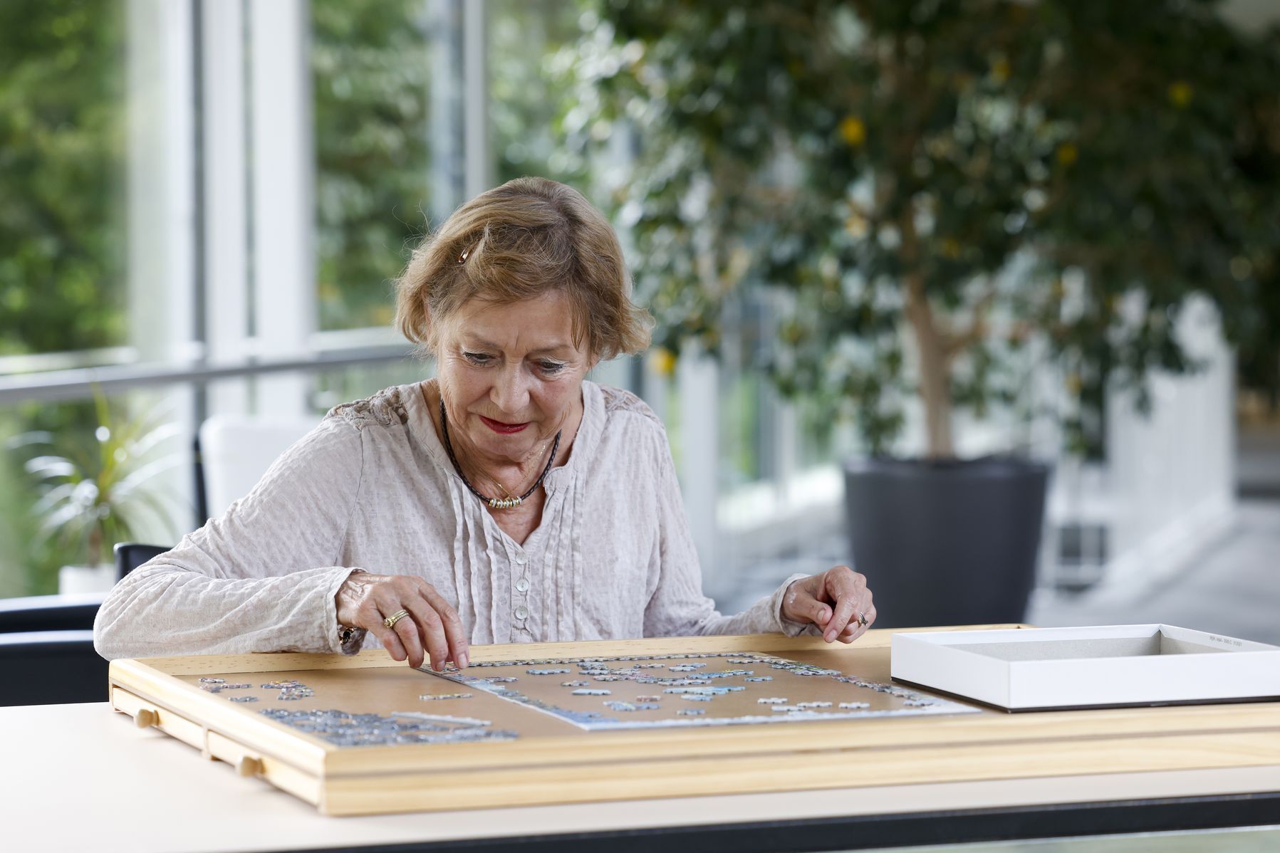 Burgerspittel im Viererfeld: Puzzle im Hofumgang