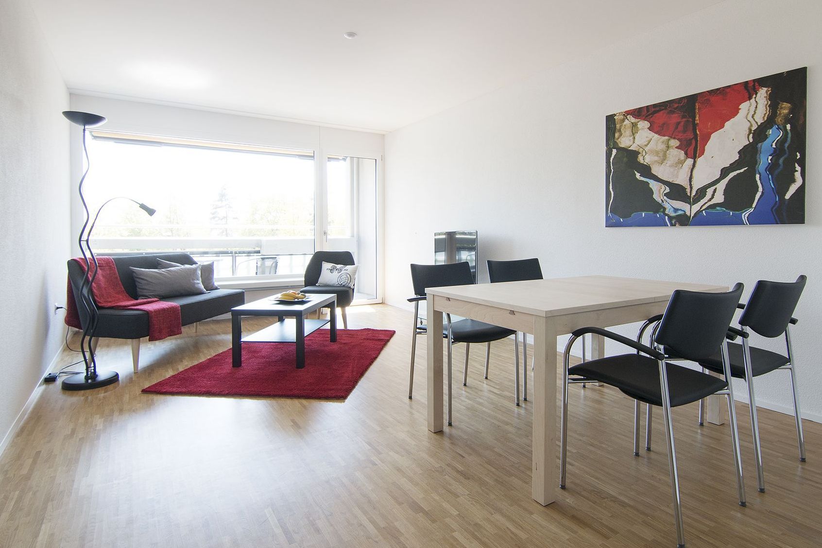 Das Wohn- und Esszimmer