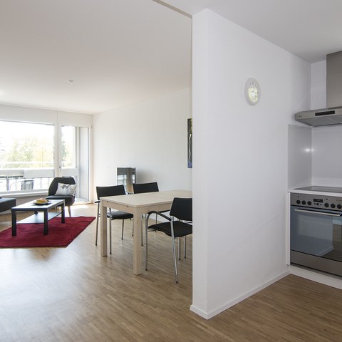 2-Zimmer-Wohnung. Vergrösserte Ansicht